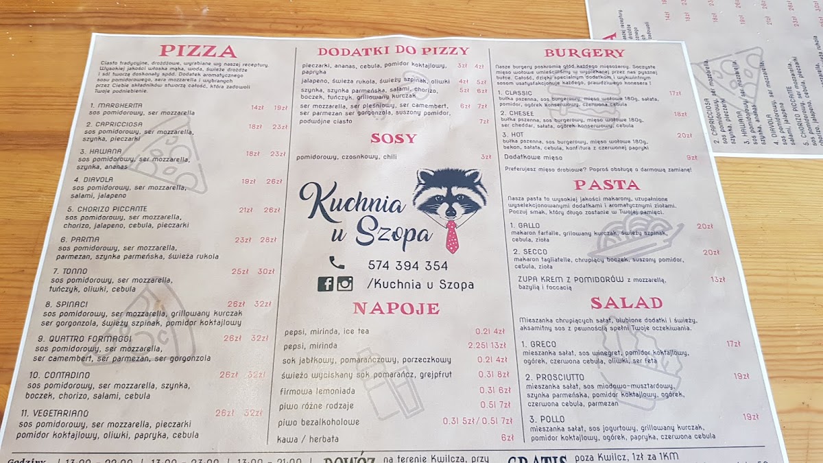 Menu Kuchnia U Szopa-3